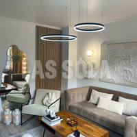 Remi Hanglamp Moderne Zwart/Goud/Koffie Salon