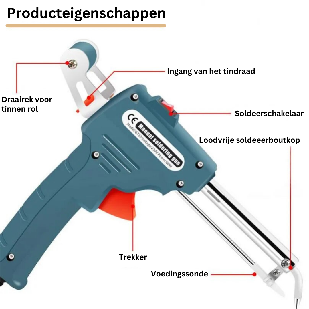 Saker | Premium soldeerpistool | Alleen vandaag met een GRATIS rol tin