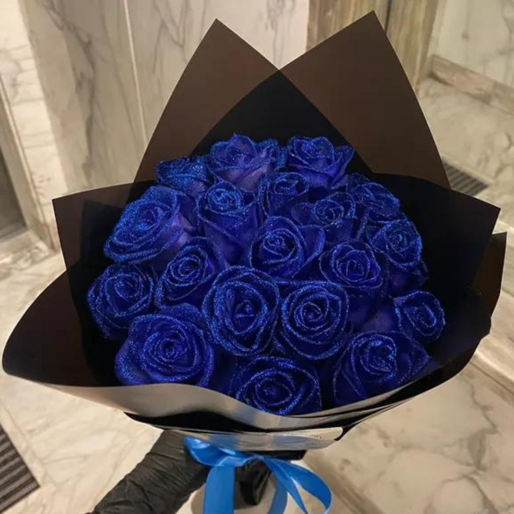 Luxueuze Glanzende Rozen met Sprankelende Afwerking
