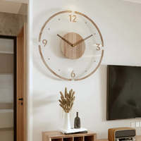 Nock Silent Design-Wandklok | Acryl & Hout