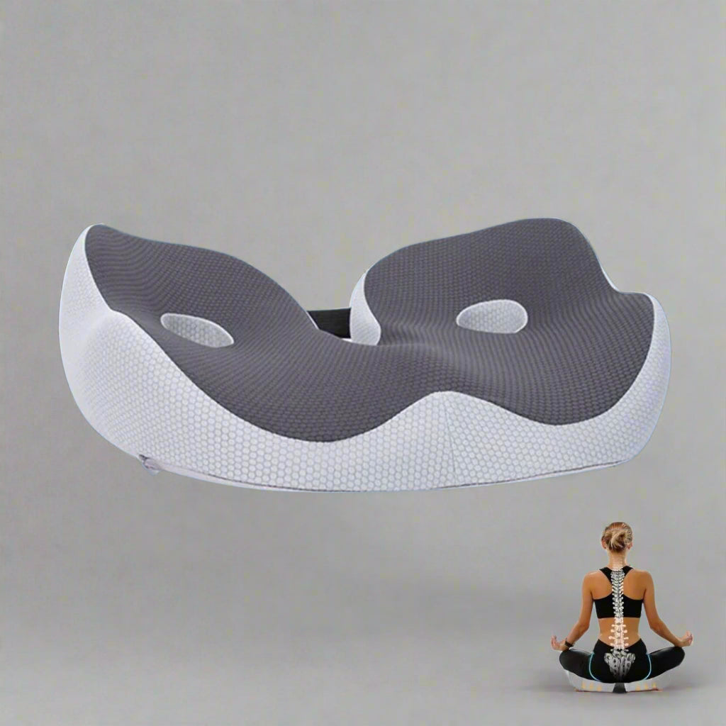 AetherFlex Ergonomisch Geheugenfoam Zitkussen voor Houdingsondersteuning