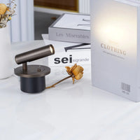 Verstelbare Metalen Wandleeslamp met Cilindrische Kop