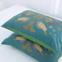 Scandinavische Vogel Katoenen Gazen Kussenslopen (2 stuks)