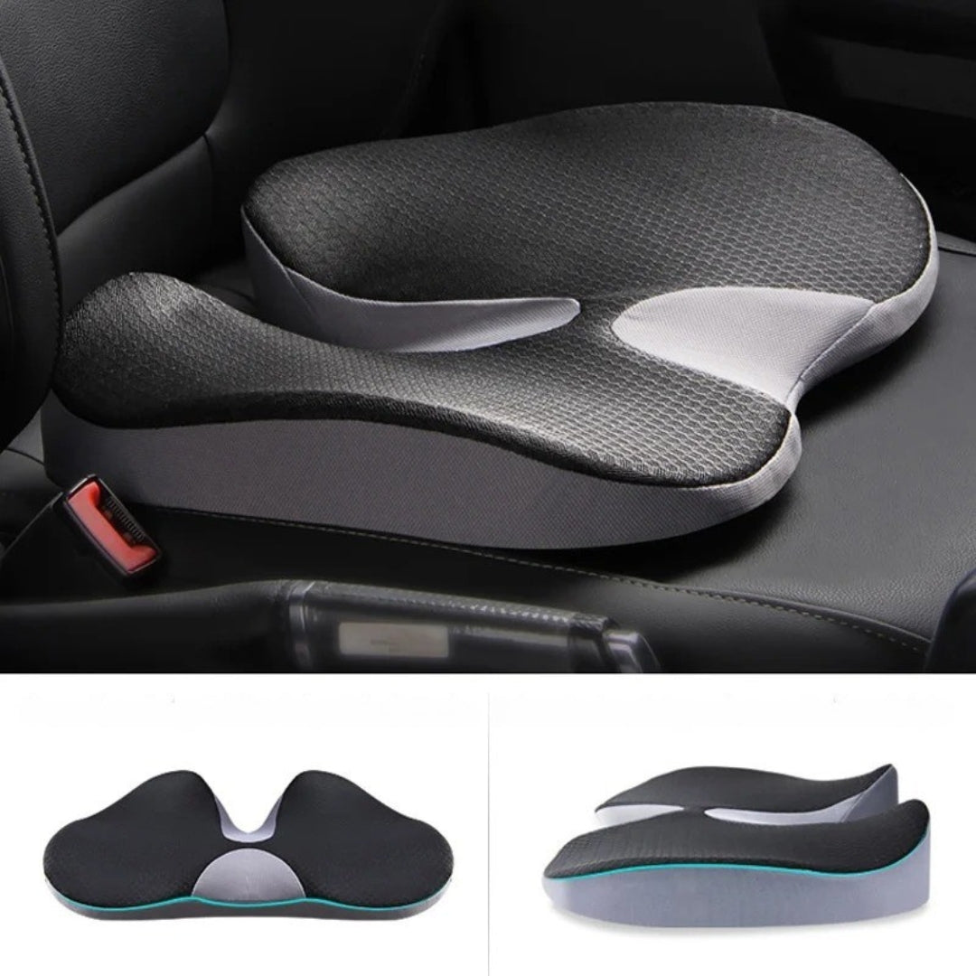 Skanto | Orthopedische autostoel kussen – Comfortabel kussen met antislip onderkant voor betere ondersteuning