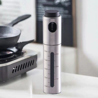 Olieverstuiver CULINARA FineMist | 100 ml roestvrijstalen spuitfles | Voor olie, azijn & BBQ | Navulbaar & nauwkeurig doseerbaar