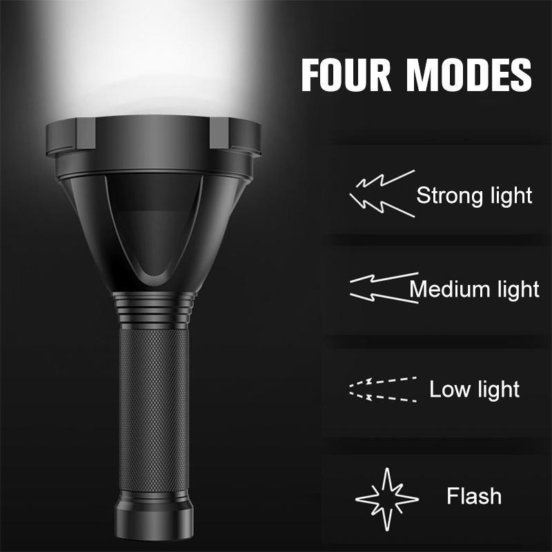 MS18 | Ultieme High-Performance LED-Zaklamp | 100.000 Lumen | 2.350m Lichtbereik | 18x CREE XHP70.2 LEDs | OLED-Statusdisplay & Actieve Koeling | IP68 Waterdicht