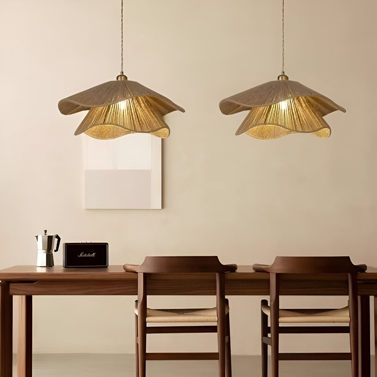 Cape Points Boho Natuurlijke Jute Vezel Hanglamp