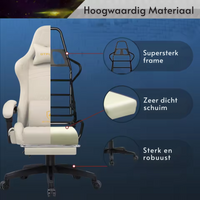 Solvian - Ergonomische Gamingstoel met Voetsteun en Ingebouwde Sprekers