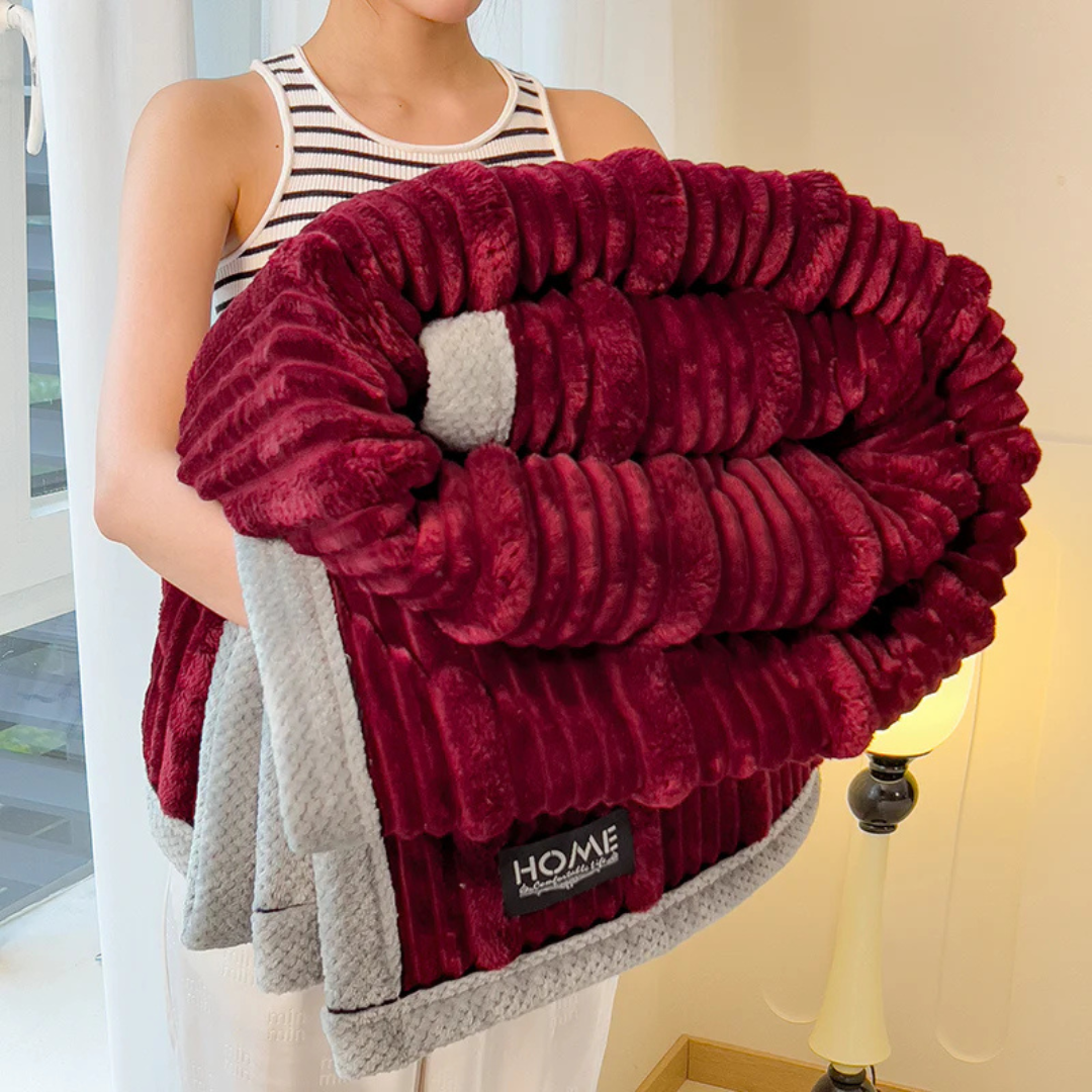 Cuddle – Warme Pluche Winterdeken voor Bed & Bank