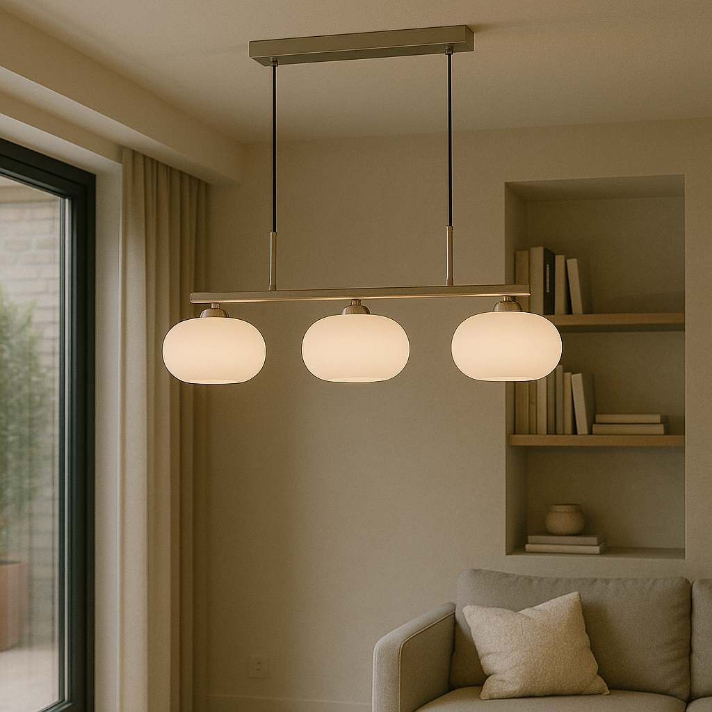 Moderne 3-Lichts Bauhaus Eiland Hanglamp