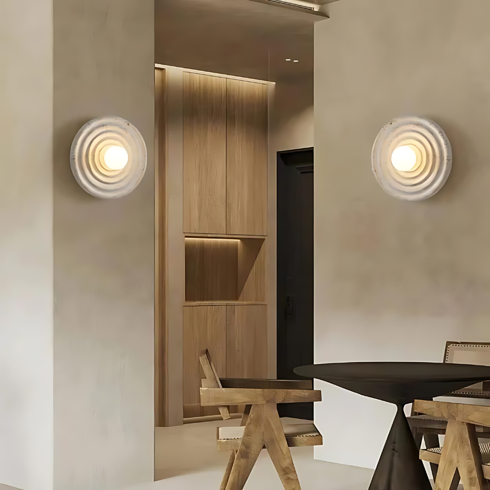Wabi-Sabi Hars Ronde Cirkel Wandlamp