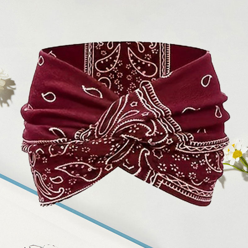 Brehn | Vintage-stijl Brede Batik-Haarband
