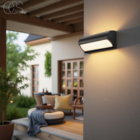 Zwart LED Buiten Wandlicht