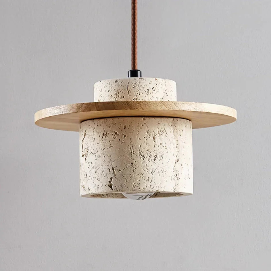 Moderne Hanglamp van Steen en Hout