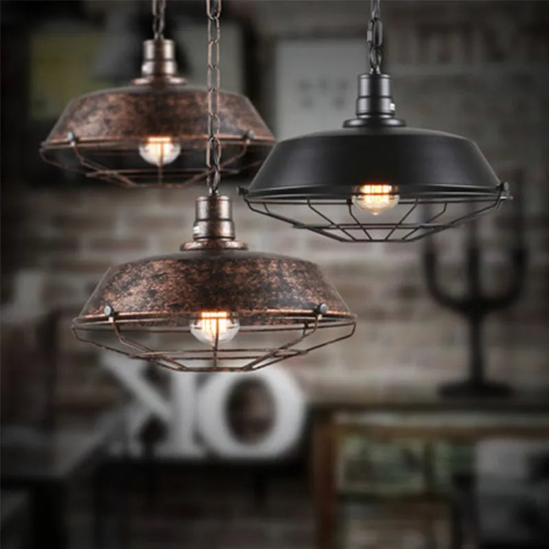 Epoch Rustieke Zwarte Industriële Hanglamp Schaduw