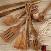 Premium Houten Keukengerei | 7 Sets