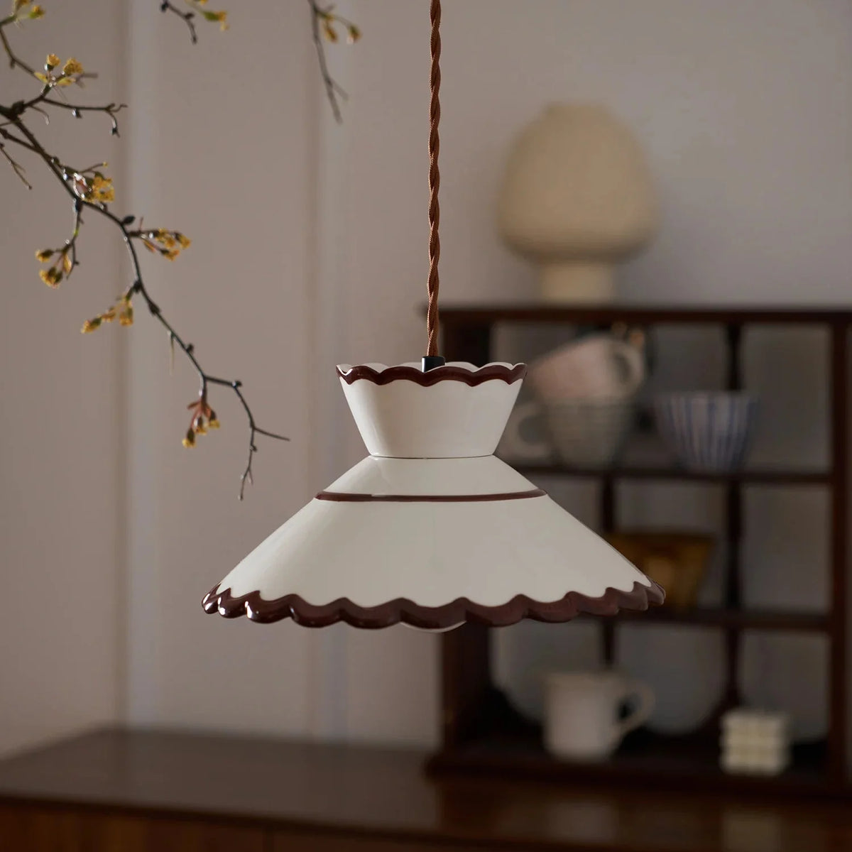 Herfst Klassiek Vintage Keramische Hanglamp