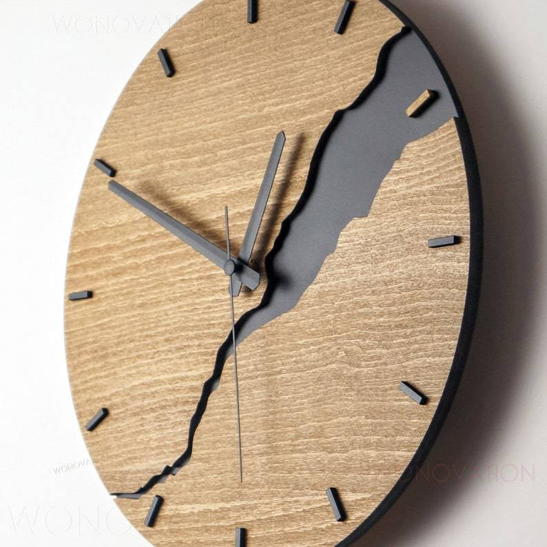 SilentEra - Luxe wandklok met stille mechanisme