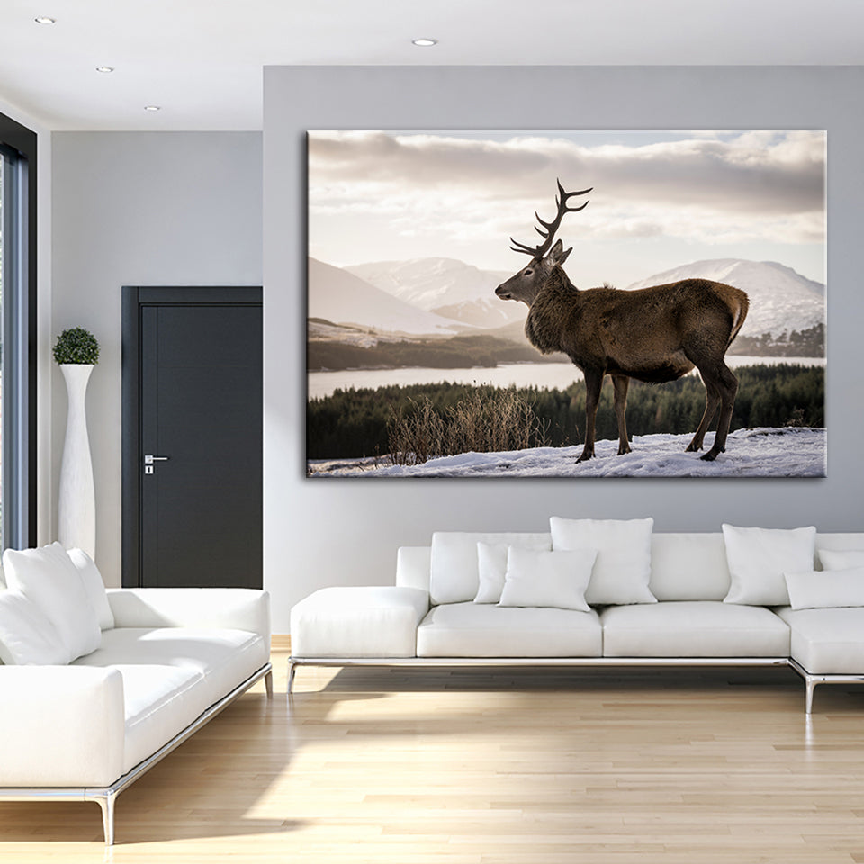 Donkere Winterhert – Canvasprint