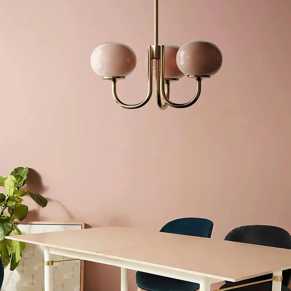 Marshmallow Moderne Glazen Bollen Kroonluchter