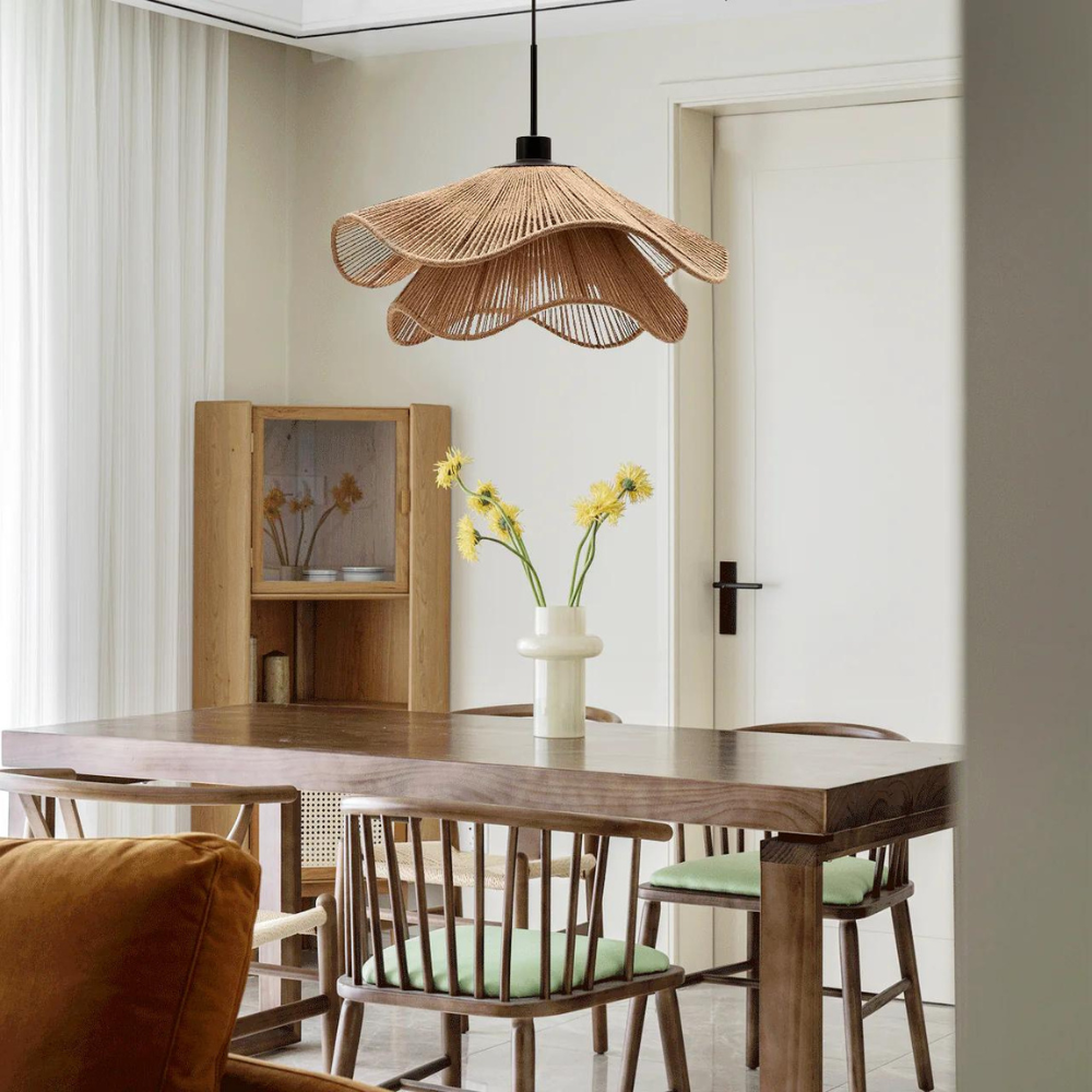 Cape Points Boho Natuurlijke Jute Vezel Hanglamp