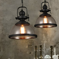 Schaalvormige Glas Pendelleuchte | Industrieel Retro Design