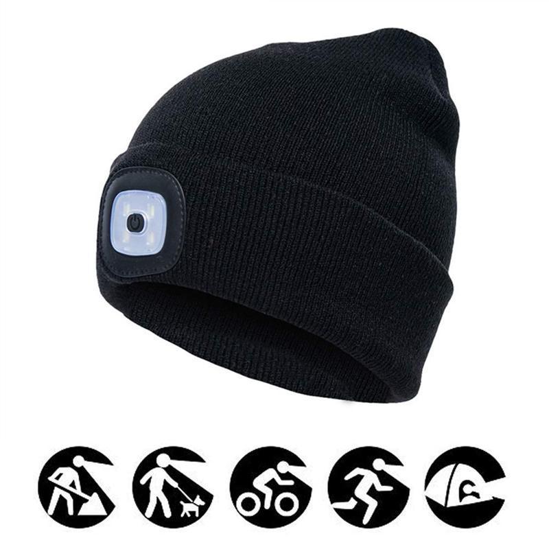 LED Gebreide Winter Beanie Hoed