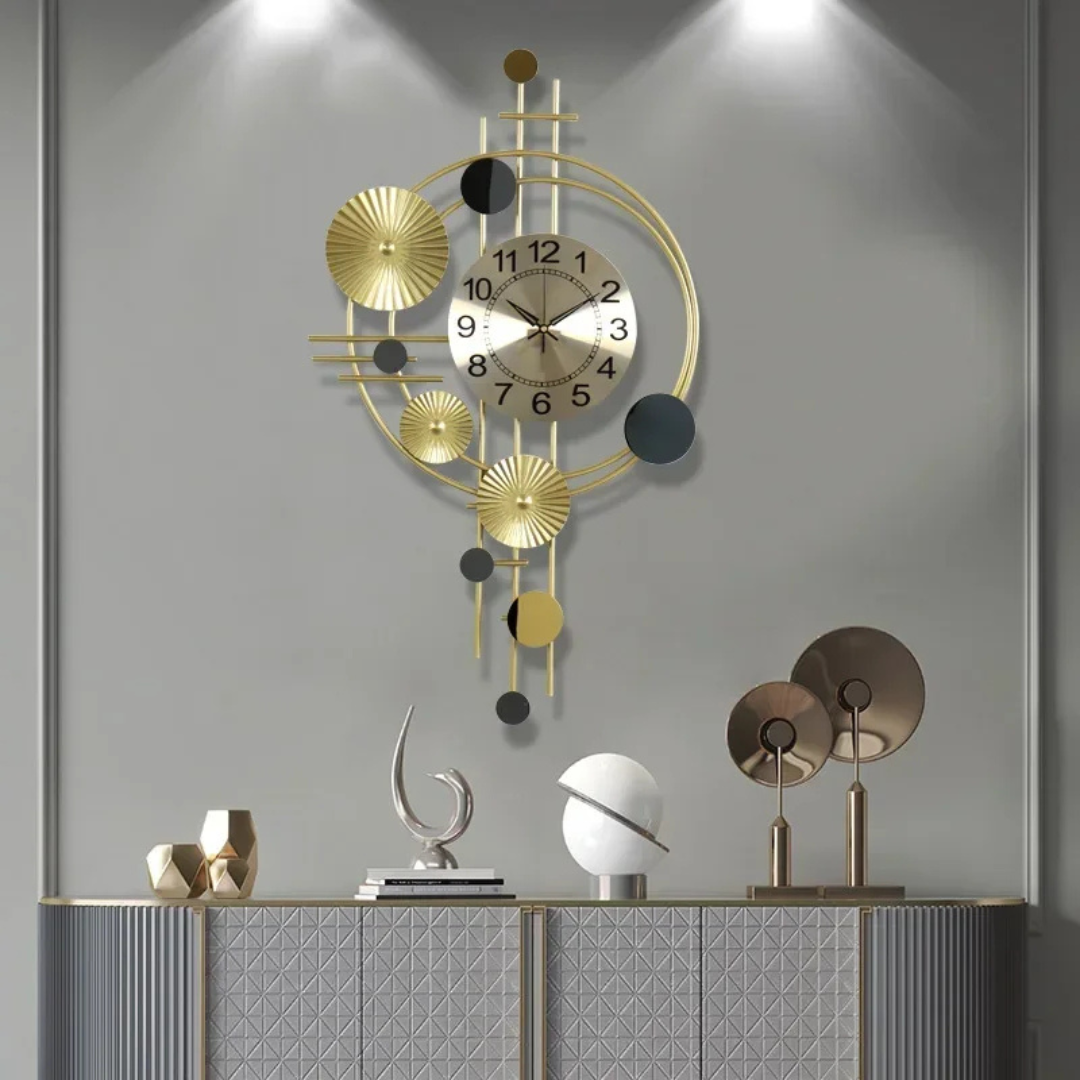 Vornix Grote Metalen Wandklok