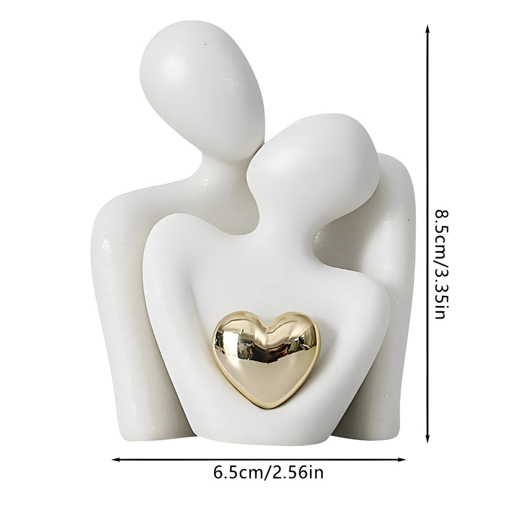 Abstracte Liefhebbers Sentimentele Beeldje