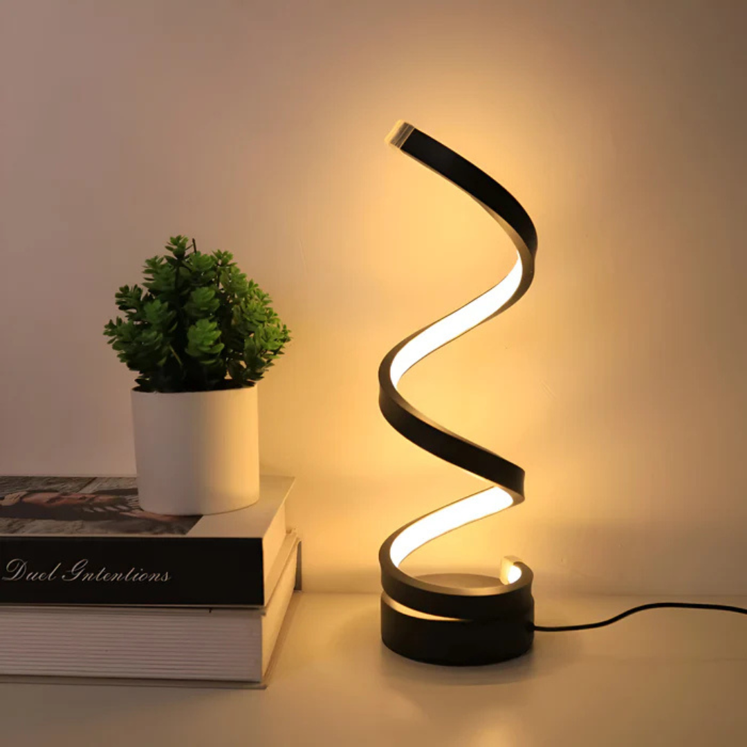 Leto - LED Tafellamp met Spiraaldesign