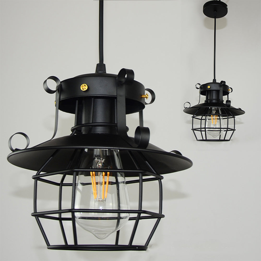Industrieel Hanglamp Retro Metaal Kooi Ontwerp
