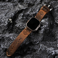 Handgemaakt Vintage Leder Apple Watch Band