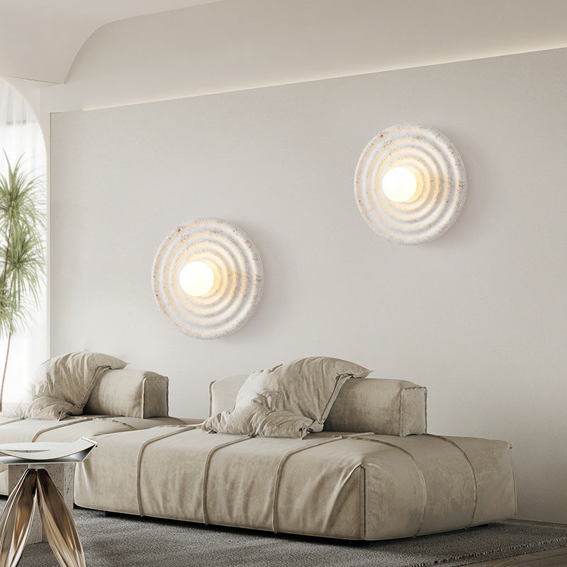 Wabi-Sabi Hars Ronde Cirkel Wandlamp