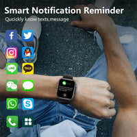 Skanto | Bloedglucose Bloeddruk Bloedzuurstof Slaapmonitor Waterdichte Smartwatch