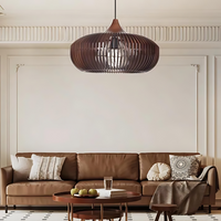 De Halo van Zen Japandi Houten Hanglamp