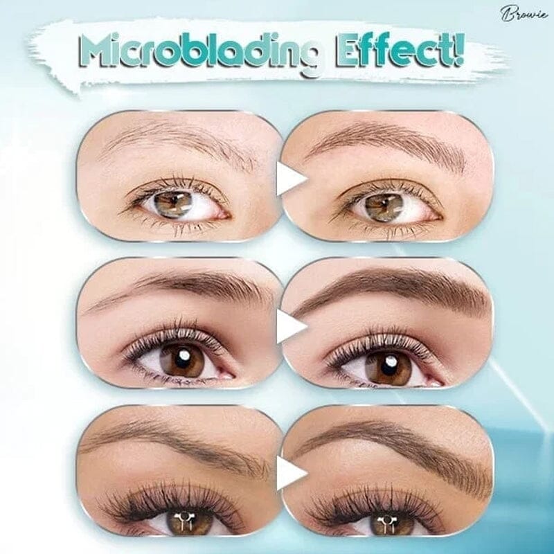 Waterdichte 3D-Microblading-Ombrow Potlood met 4 Vorkpunten