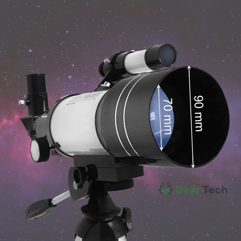 Skanto | Professioneel Astronomisch Telescoop | 70mm Opening, 300mm Brandpuntsafstand & Eenvoudige Opstelling voor Sterrenkijken en Natuurverkenning