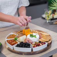 Plankora – Elegante Kaasplank en Messenset voor Feestelijke Presentaties