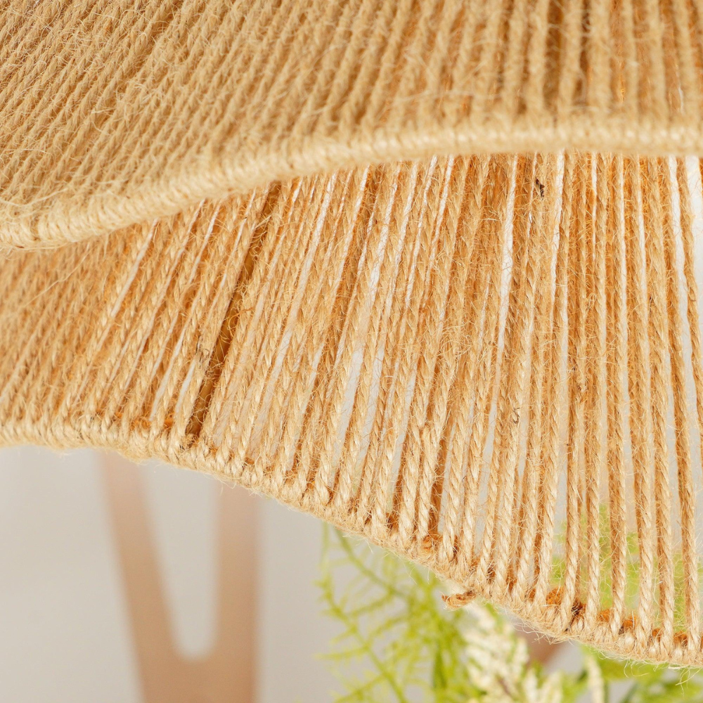 Cape Points Boho Natuurlijke Jute Vezel Hanglamp