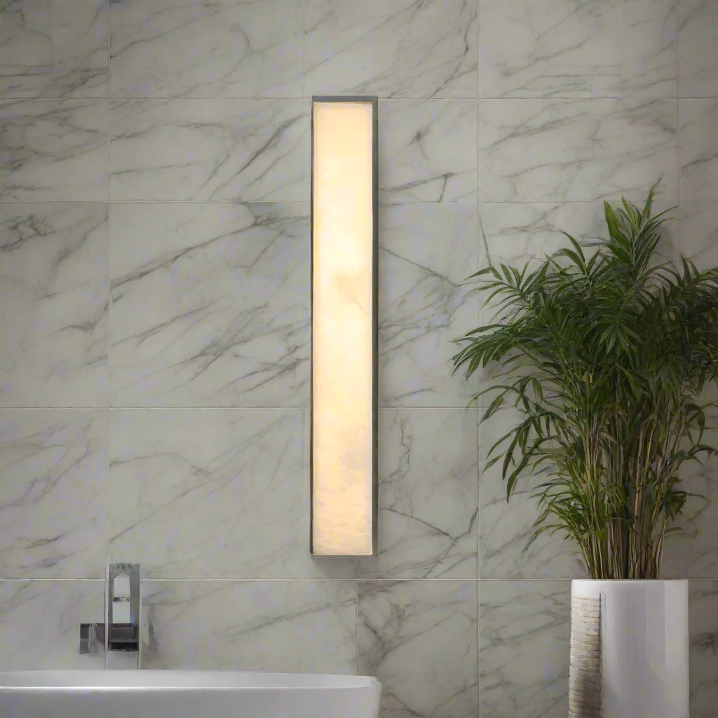 Edge Moderne Rechthoekige Alabaster Buitenwandlamp
