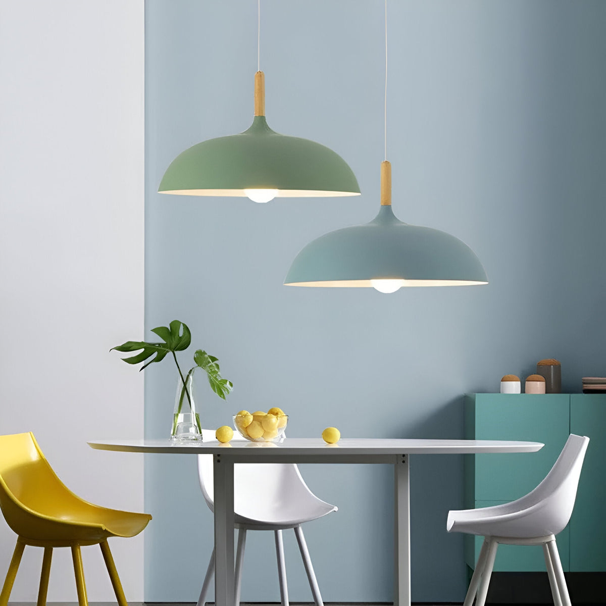 Noordse Stijl Houten IJzeren Kunst Hanglamp