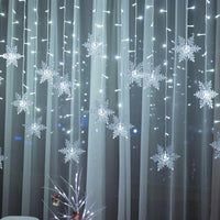 LED-Gordijn Lichtketting met Sneeuwvlokken | Binnen & Buiten