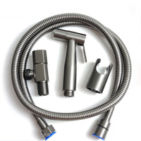 Nuvoro Hygiënische Handheld Bidet Sprayer Voor Toilet Met Roestvrijstalen Gunmetal Grijs