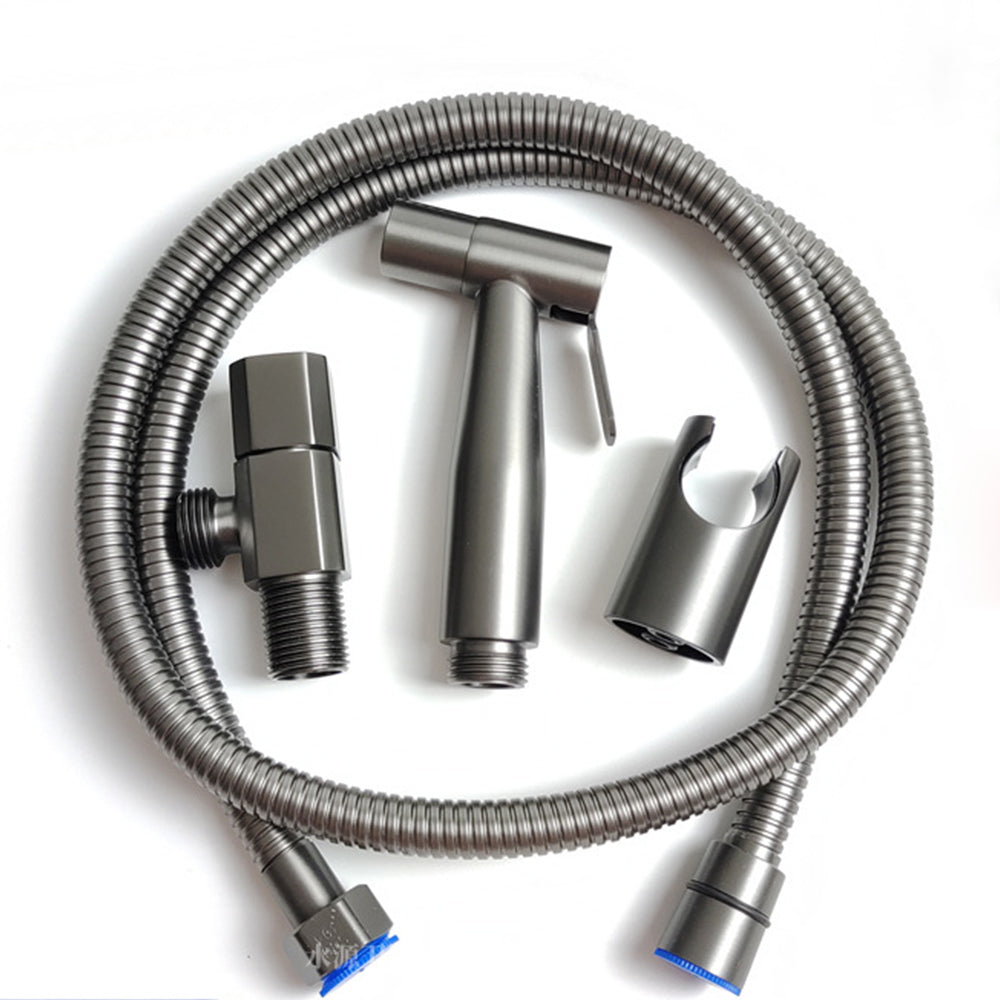 Nuvoro Hygiënische Handheld Bidet Sprayer Voor Toilet Met Roestvrijstalen Gunmetal Grijs