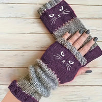 Kat Brei Vingerloze Handschoenen