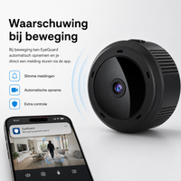 EyeGuard | Compacte WiFi Beveiligingscamera met HD Nachtzicht