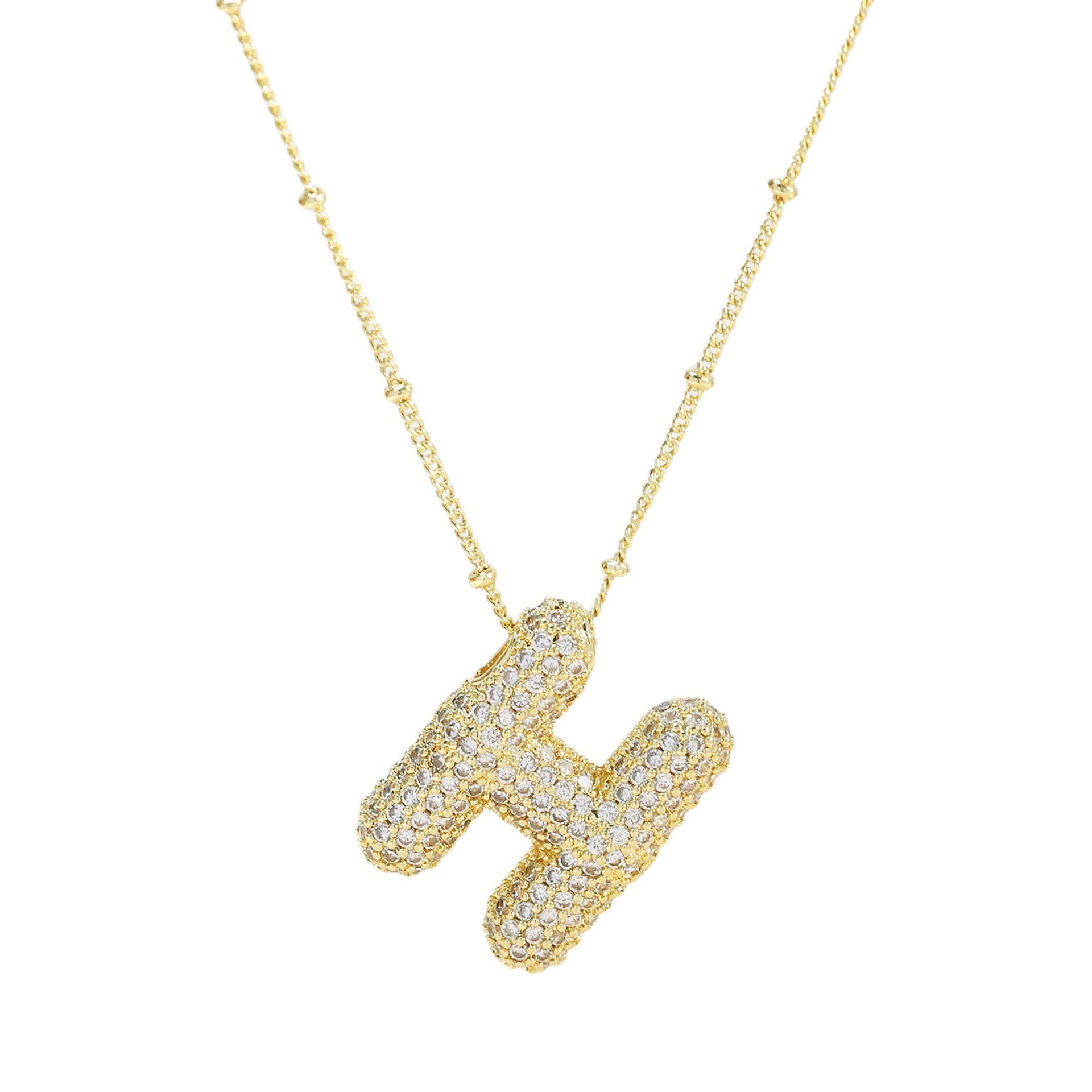 Diamanten Ketting met Letter