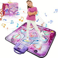Roze Dansmat voor Kinderen met Puntenfunctie en Ritmische Spellen – Zonder TV – DanceFun Mat