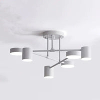 Quor LED Plafondlamp, Zwart/Wit/Goud 6 Koppen