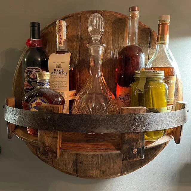 VistaCraft - Houten display voor flessen met een elegante uitstraling